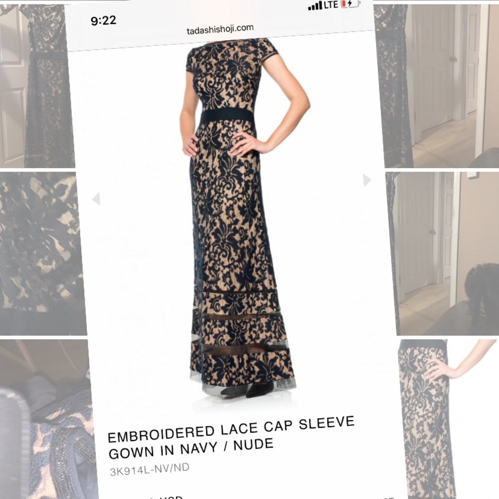 Tadashi Navy Dress